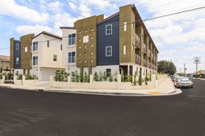 Hawthorne apartment for rent - a row of apartment buildings on a street corner