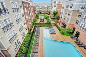 Beltsville apartment for rent - Community exterior and swimming pool