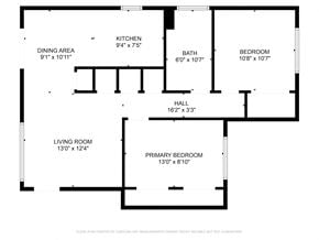 Atascadero apartment for rent - A black and white image of a floor plan for a house.