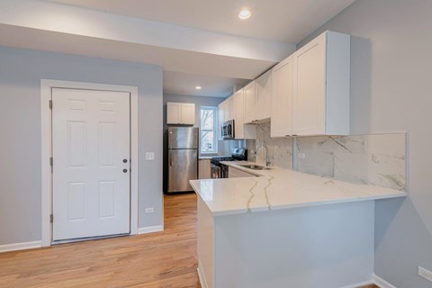 Floor plan for 4 beds, 2 baths, 1065 sqft