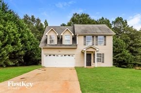 Dallas house for rent - a tan house with a white garage door