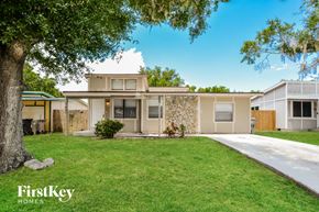 Apopka house for rent - a house with a lawn and a tree in front of it