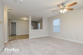 Monroe house for rent - the living room and dining room are spacious and clean