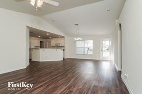 Cape Coral house for rent - the living room and kitchen of an empty house