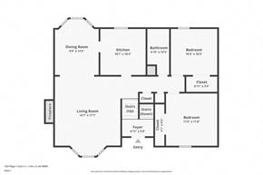 Lithonia house for rent - a floor plan for a home with bedrooms and a living room