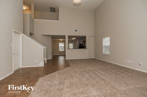 Royse City house for rent - the living room and dining room are spacious and open to the kitchen