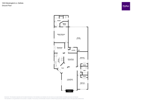 Desoto house for rent - A floor plan of a building with rooms labeled, such as "Main Floor" and "Upstairs Dining Room".