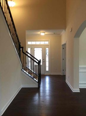Davidson house for rent - a view of the entryway of a house with a staircase