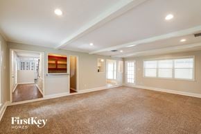 Spring house for rent - the living room and dining room are spacious and ready for entertaining