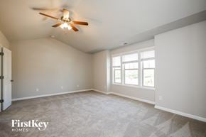 Mcdonough house for rent - the master bedroom is spacious and has a ceiling fan