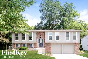 Indianapolis house for rent - A house with the words "FirstKey Homes" on the side.