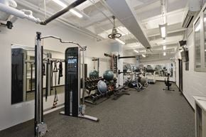 Chicago apartment for rent - the gym at the flats at big tex apartments