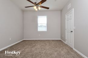 Lakeland house for rent - the master bedroom has a ceiling fan and carpet