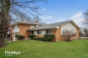 Indianapolis house for rent - A house with a lawn in front of it.