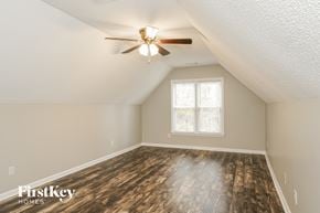 Clemmons house for rent - the master bedroom is spacious and has hardwood floors and a ceiling fan