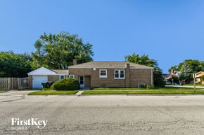 Evergreen Park house for rent - a brick house on the corner of a street