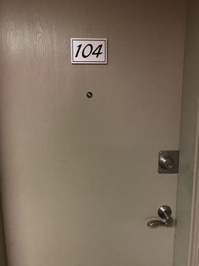Edmonton house for rent - the door to the room with the number 70 on it