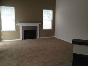 Omaha apartment for rent - Living Room and Fireplace