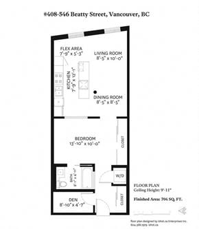 Vancouver apartment for rent - 208-546 Beatty Street
