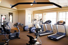 Sierra Vista apartment for rent - a gym with various exercise machines and windows