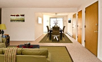 Foxboro apartment for rent - a living room and dining room with a table
