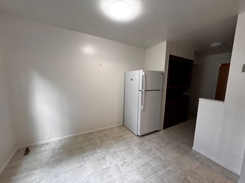 Floor plan for 1 bed, 1 bath, 600 sqft