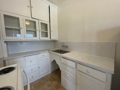 Floor plan for 1 bed, 1 bath