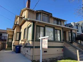 Alameda apartment for rent - A house with a sign in front of it.