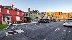 Salt Lake City apartment for rent - Parking area in front of First Avenue Homes