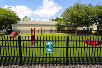Fenced bark park