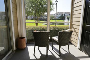 Screened balcony