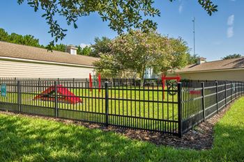 Fenced bark park