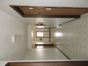 Napoleon apartment for rent - a view of a room from the top of a staircase