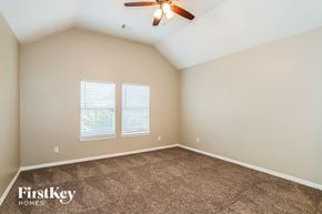 Magnolia house for rent - the master bedroom has a carpeted floor and a ceiling fan
