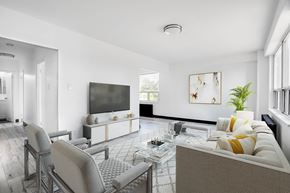 Toronto apartment for rent - a living room with a couch and a television