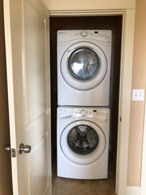 Odessa apartment for rent - a washing machine and dryer in a closet