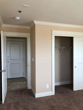 Odessa apartment for rent - a bedroom with a closet and a closet door and a white door to a closet