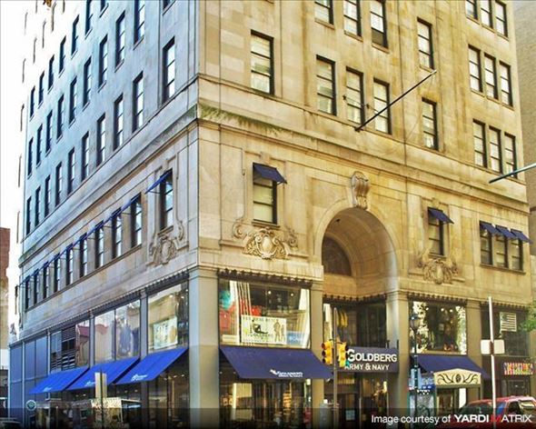 Philadelphia apartment for rent - a large building on the corner of a city street