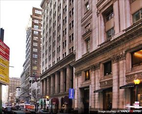 Philadelphia apartment for rent - a city street in front of a tall building