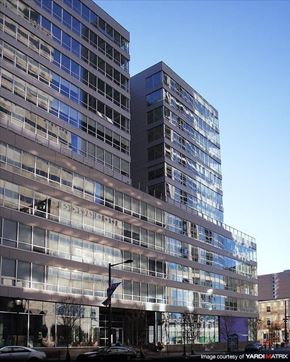 Philadelphia apartment for rent - a tall building with a street in front of it
