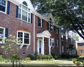 Baltimore apartment for rent - a red brick house with a tree in front of it