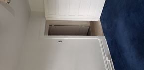 Pittsburgh apartment for rent - the bottom of a closet with the door open