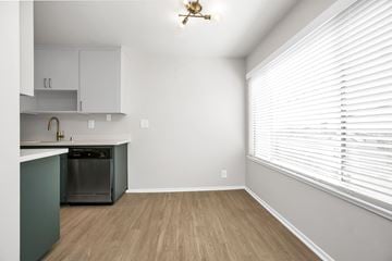 San Francisco apartment for rent - A kitchen with a dishwasher and a sink.