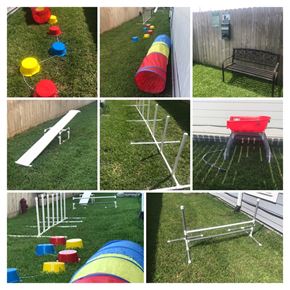 Bay City apartment for rent - a collage of pictures of playground equipment in a backyard