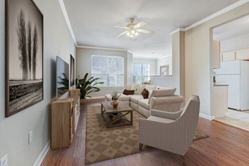 Lafayette apartment for rent - a living room with a couch and a chair