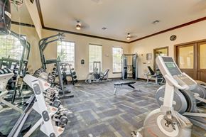 Lafayette apartment for rent - the gym with cardio equipment at 1861 muleshoe road