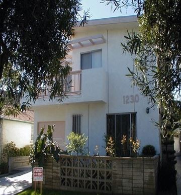 Santa Monica apartment for rent - a white house with a fence in front of it