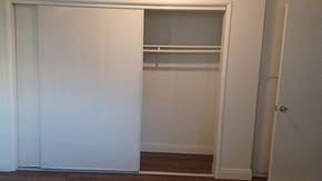 Van Nuys apartment for rent - the closet in the master bedroom is empty