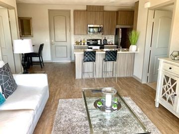 National City apartment for rent - a living room with a kitchen and a couch