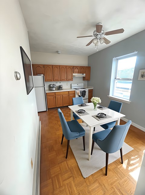 Floor plan for 1 bed, 1 bath, 619 sqft